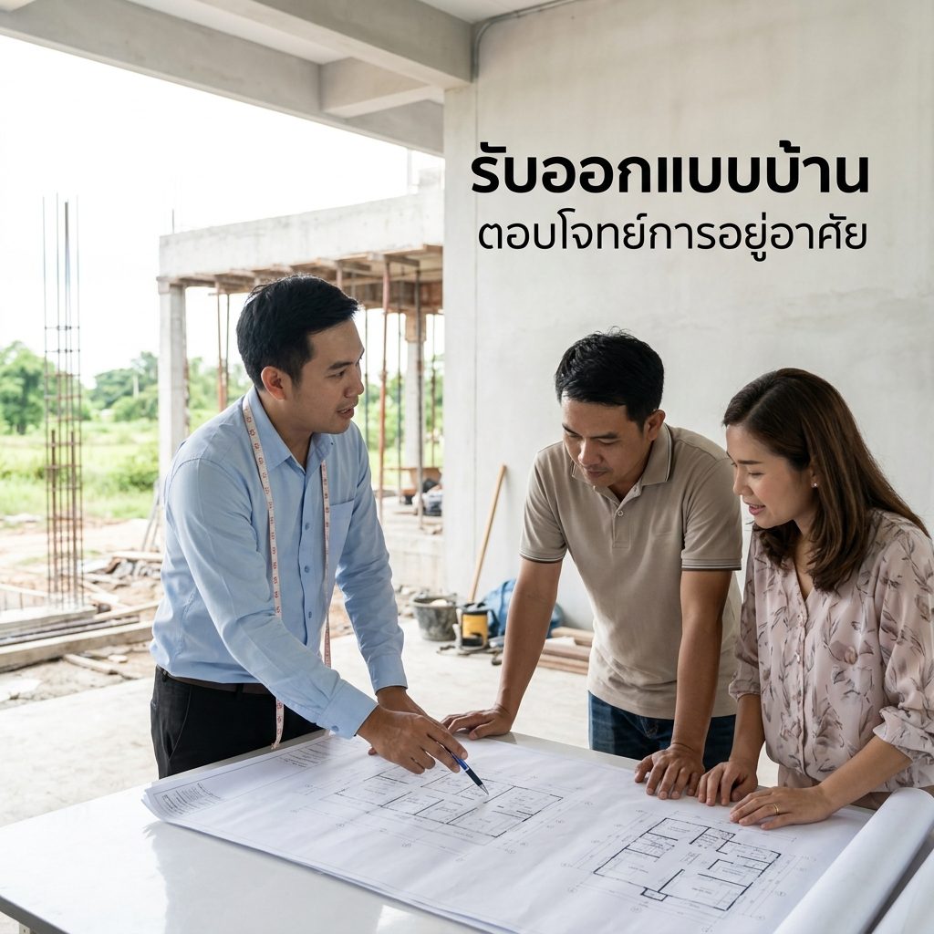 รับออกแบบบ้านอย่างไรให้คุ้มค่า งบไม่บานปลายและได้ฟังก์ชันตรงใจ